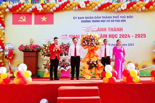 Lễ khánh thành và khai giảng năm học 2024 - 2025 .