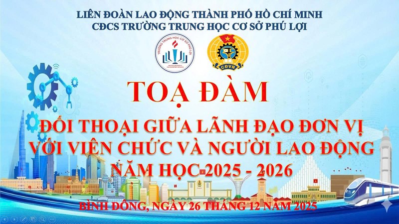 Toạ đàm đối thoại giữa lãnh đạo đơn vị với viên chức và người lao động năm học 2025-2026