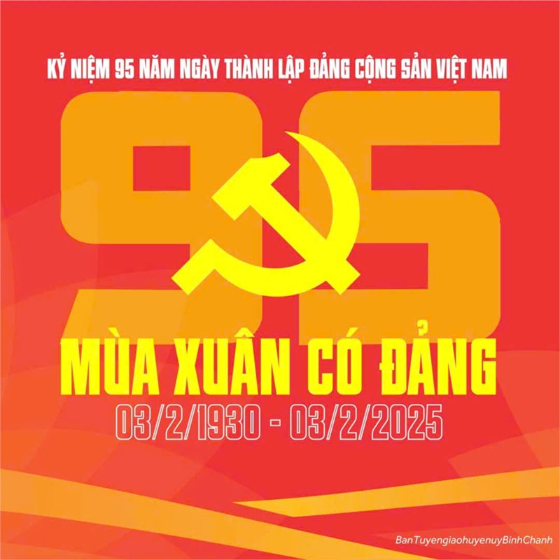 95 năm mùa xuân có Đảng