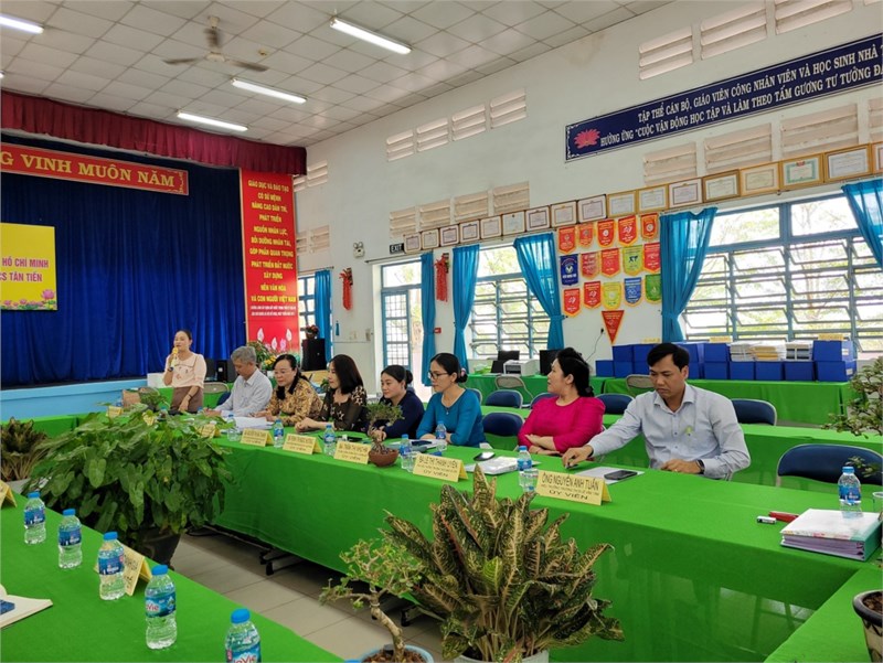 Trường THCS Tân Tiến trân trọng đón Đoàn Đánh giá ngoài của Sở GD&ĐT về khảo sát chính thức