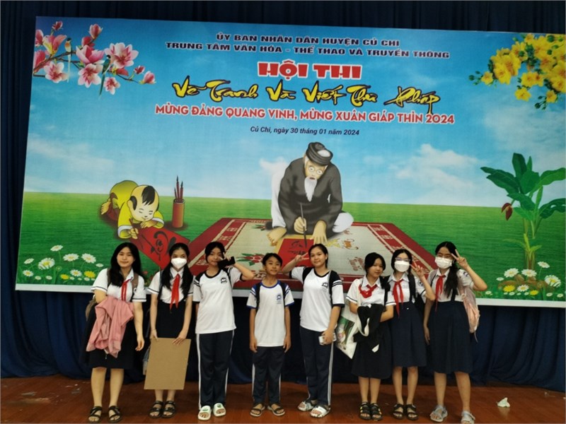 Kết quả hội thi  Vẽ tranh và viết thư pháp  mừng Đảng quang vinh, mừng xuân giáp thìn 2024