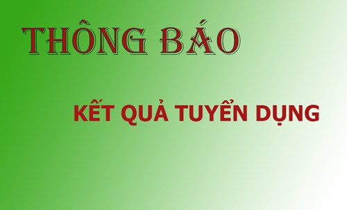 Quyết định công nhận kết quả xét tuyển viên chức năm học 2023-2024 (đợt 2)