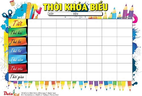 Thời khoá biểu toàn trường ngày 19/02/2024