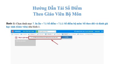 02 - Tải sổ điểm giáo viên bộ môn