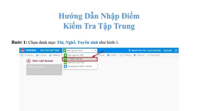 07 - Giáo viên nhập điểm kiểm tra tập trung