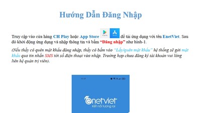 Hướng dẫn thầy cô giáo viên sử dụng những chức năng cơ bản trên ứng dụng EnetViet