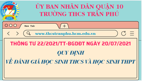 Thông tư 22/2021/TT-BGDĐT ngày 20/07/2021 Quy định về đánh giá học sinh THCS và học sinh THPT