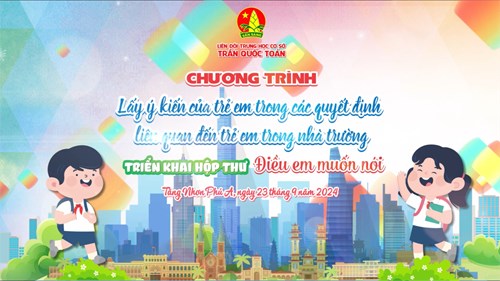 Diễn đàn lắng nghe tiếng nói trẻ em
triển khai hộp thư  điều em muốn nói