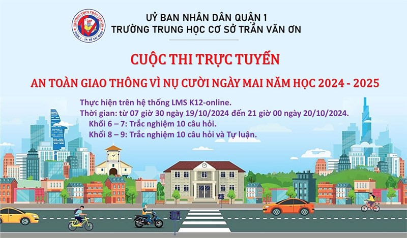 Hội thi  An toàn giao thông cho nụ cười ngày mai  năm học 2024-2025