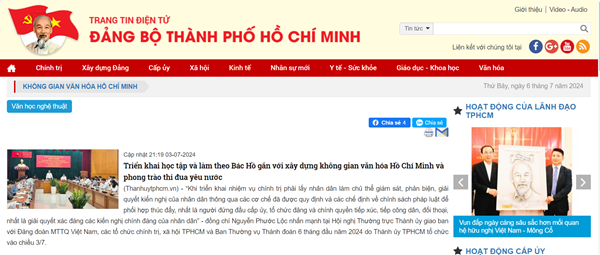 Không gian văn hóa Hồ Chí Minh