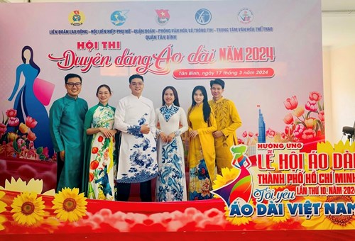 Hội thi “ Duyên dáng áo dài” chào mừng ngày  Quốc tế Phụ nữ 8/3/2024”