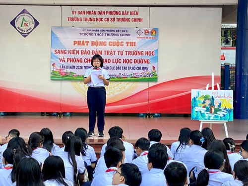 Thực hiện kế hoạch sinh hoạt dưới cờ  Kể chuyện học tập và làm theo tư tưởng, đạo đức, phong cách Hồ Chí Minh  Tuần 6 HKII - Năm học 2025 - 2026