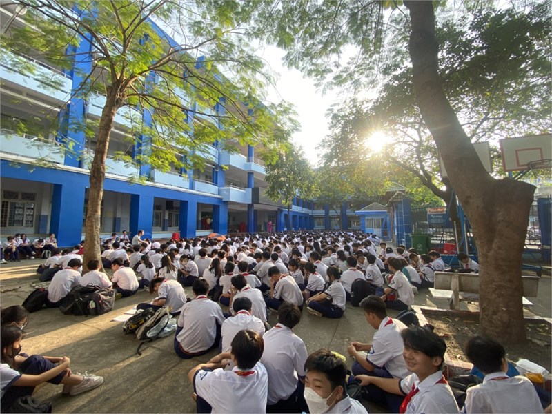 Thực hiện kế hoạch sinh hoạt dưới cờ  Kể chuyện học tập và làm theo tử tưởng, đạo đức, phong cách Hồ Chí Minh  Tuần 15, Năm học 2023 - 2024