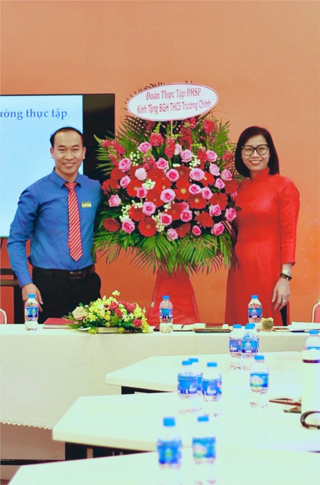 Lễ đón sinh viên thực tập sư phạm Năm học 2023 - 2024.