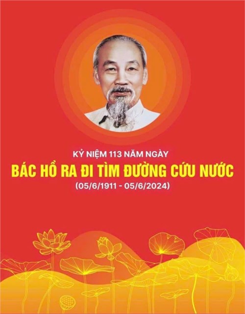 Kỷ niệm 113 năm Ngày Bác Hồ ra đi tìm đường cứu nước (5/6/1911-5/6/2024)