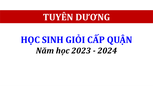Chúc mừng Đội  tuyển Học sinh Giỏi lớp 9 Trường THCS Hoàng Văn Thụ năm học 2023 - 2024