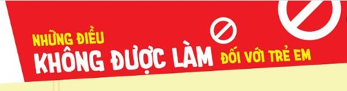 Những điều không được làm đối với trẻ em