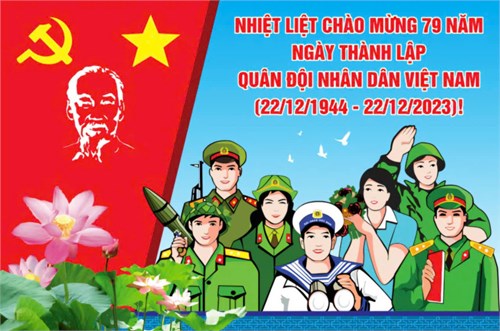 Sinh hoạt Kỷ niệm 79 năm Ngày Thành lập Quân đội nhân dân Việt Nam (20/12/1944 - 20/12/2023)