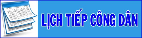 Thông báo lịch tiếp công dân Tháng 01 năm 2024