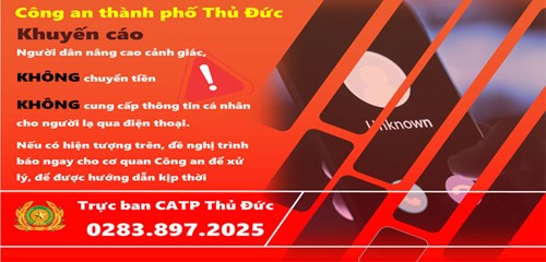 Cảnh giác, Phòng ngừa tội phạm!!! - Công An TP. Thủ Đức