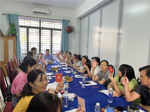 Chi bộ trường THCS Nguyễn Văn Bá tổ chức  Phân tích chất lượng cơ sở Đảng, đảng viên năm 2023 