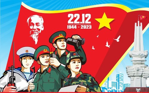 Kỷ niệm 79 năm Ngày thành lập QĐND Việt Nam (22/12/1944 - 22/12/2023), 34 năm Ngày hội QPTD (22/12/1989 - 22/12/2023)