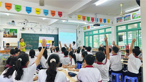 Một số hình ảnh tiết dạy theo hướng NCBH_Bài dạy minh họa: Vương Quốc Lào_GV thực hiện: Cô Đặng Thị Hiền