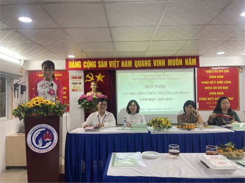 Chương trình Hội nghị cán bộ, viên chức, người lao động năm học 2023-2024