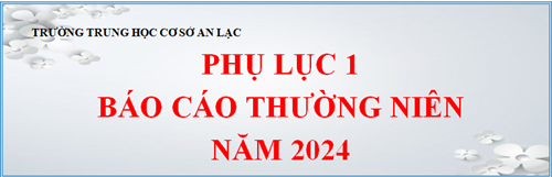 Phụ lục 1 , báo cáo thường niên 2024
