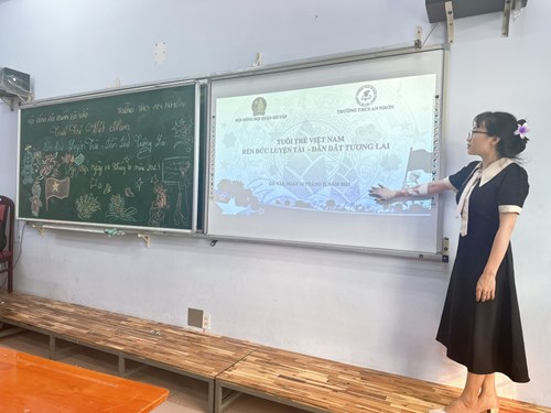 Trường THCS An Nhơn - Tuổi trẻ Việt Nam - Rèn đức luyện tài - dẫn dắt tương lai.