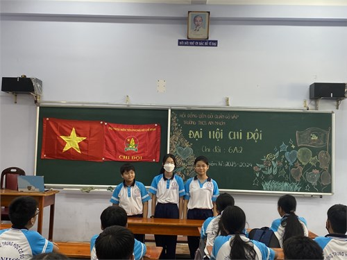 Trường THCS An Nhơn - Tổ chức Đại Hội Chi Đội các khối lớp năm học 2023-2024.