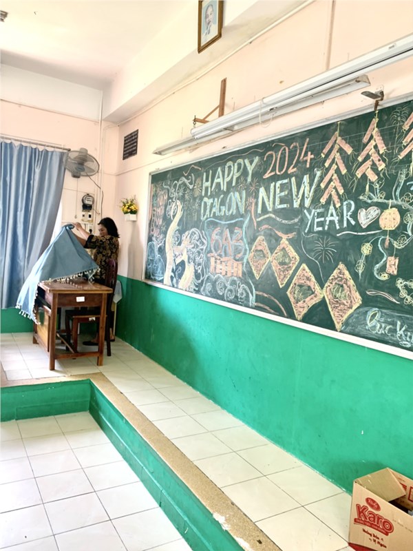 Trường THCS An Phú chuẩn bị đón HS sau Tết Nguyên đán Giáp Thìn 2024