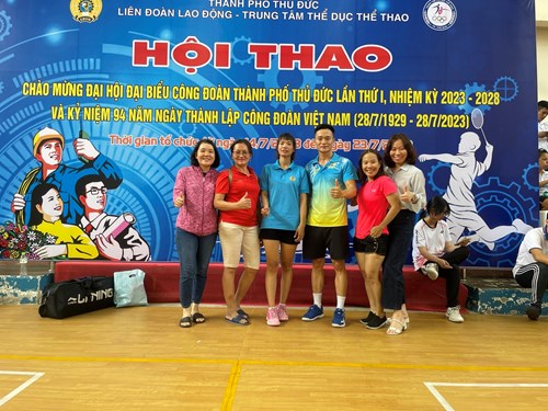 Hội thao chào mừng Đại hội đại biểu công đoàn thành phố Thủ Đức Lần 1, nhiệm kỳ 2023-2028