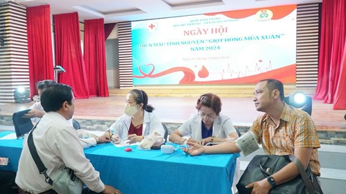 Ngày Hội Hiến Máu Tình Nguyện  Giọt Hồng Mùa Xuân  Năm 2024