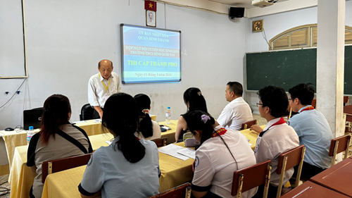 Họp mặt Học sinh Giỏi trường THCS Bình Quới Tây dự thi cấp Thành phố