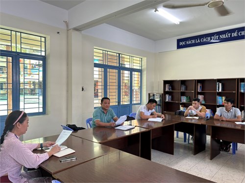 Sinh hoạt chuyên môn lần 2 tháng 1 tổ giáo dục thể chất