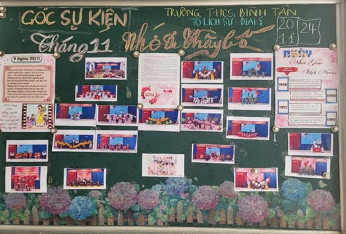 Hoạt động tuyên truyền về ngày 20/11 của tổ Lịch sử - Địa lí
