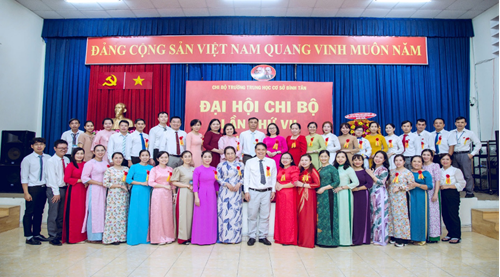 Đại hội chi bộ trường trung học cơ sở bình tân
lần thứ vii nhiệm kỳ 2025- 2027
nhiệm vụ mới, thắng lợi mới