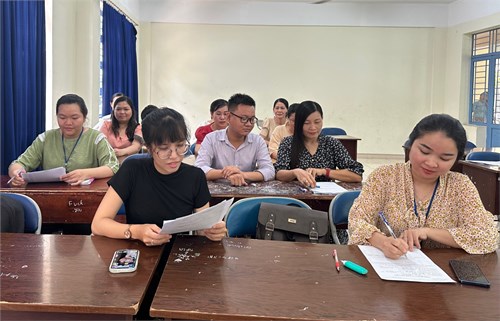 Sinh hoạt chuyên môn tuần 2 tháng 5.2024 tổ ngữ văn