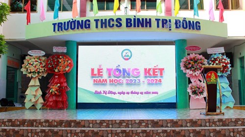 Lễ Bế giảng năm học 2023-2024 trường THCS Bình Trị Đông