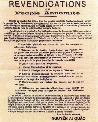 Bản yêu sách 8 điểm của Chủ tịch Hồ Chí Minh