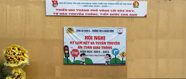 Hội nghị ký cam kết và tuyên truyền An toàn giao thông 
Năm học 2024-2025