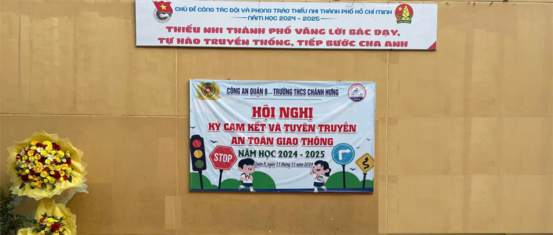 Hội nghị ký cam kết và tuyên truyền An toàn giao thông 
Năm học 2024-2025