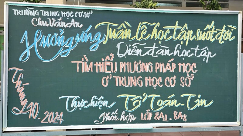 Hưởng ứng Tuần lễ học tập suốt đời-Diễn đàn học tập-tổ Toán Tin