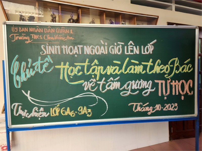 HĐNGLL: Học tập và làm theo Bác về tấm gương tự học