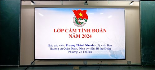 Lớp cảm tình Đoàn năm học 2023-2024