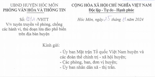 Tuyên truyền về phòng, chống các hành vi, thủ đoạn lừa đảo phổ biến trên địa bàn huyện