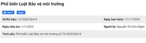 Phổ biến Luật Bảo vệ môi trường