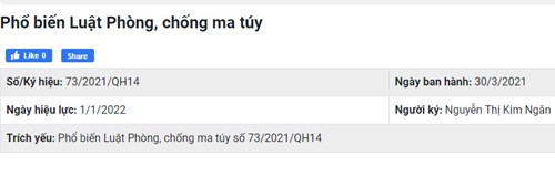 Phổ biến Luật Phòng, chống ma túy