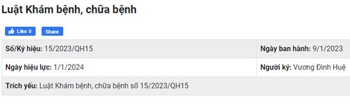 Luật Khám bệnh, chữa bệnh
